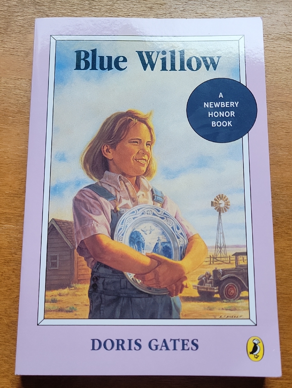 Blue Willow by Doris Gates - Illustrated Softcover, Pink/Blue Cover